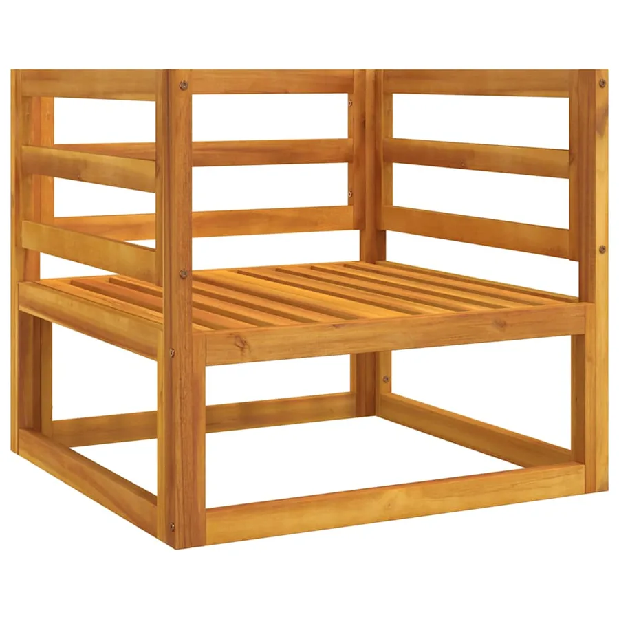Chaise de jardin avec coussins taupe bois massif d'acacia - 4