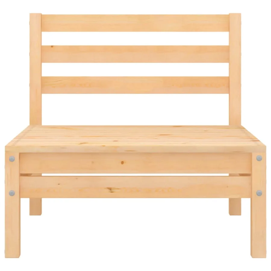 Salon de jardin 8 pcs Bois de pin massif - 7