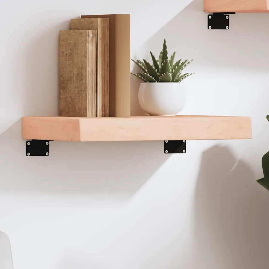 Étagère murale 40x30x(2-6) cm bois de chêne massif non traité