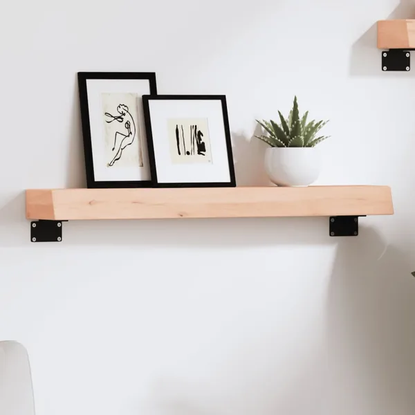 Étagère murale 60x10x6 cm bois de chêne massif non traité