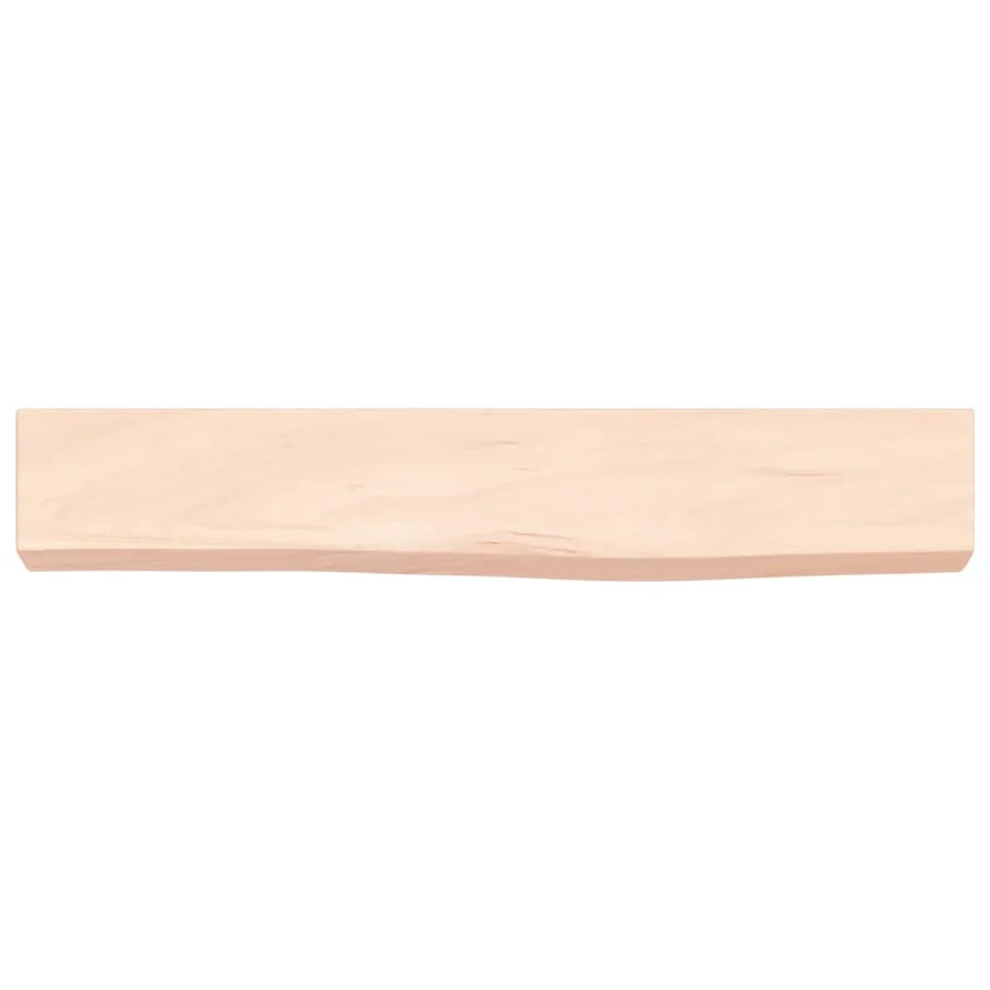 Étagère murale 60x10x6 cm bois de chêne massif non traité - 4