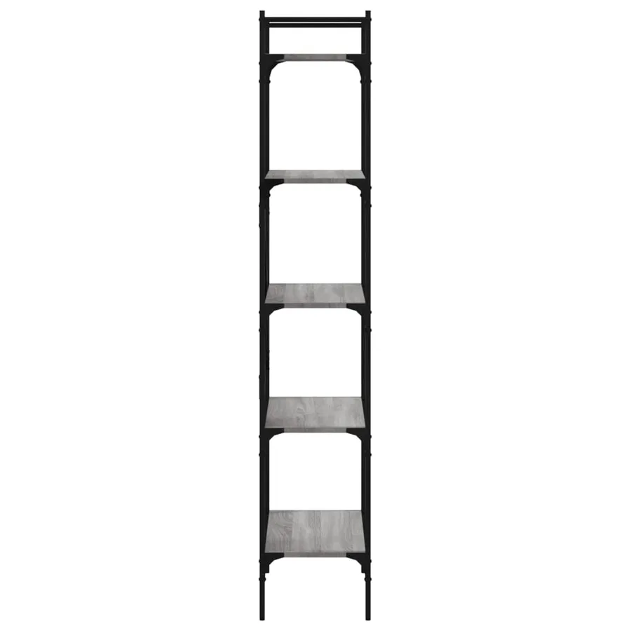 Bibliothèque à 5 niveaux sonoma gris 56x31,5x174 cm - 5