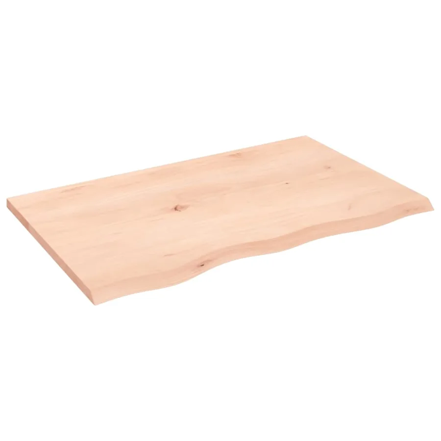 Étagère murale 80x50x2 cm bois de chêne massif non traité - 2