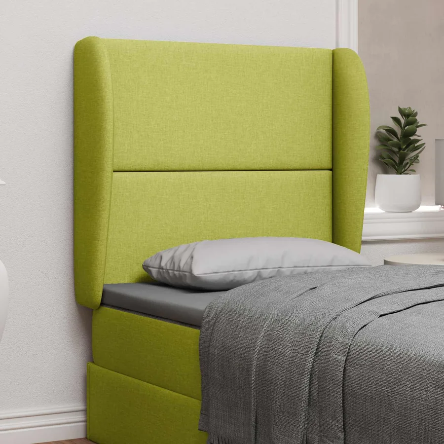 Oreille de tête de lit Vert 80 x 23 x 6 cm tissu