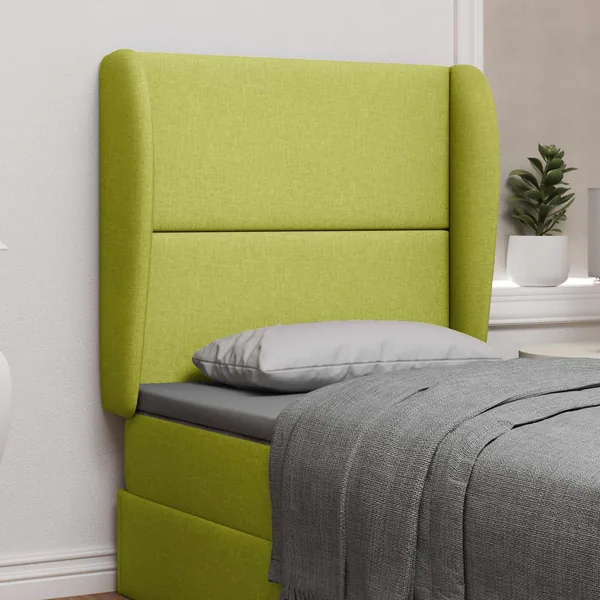 Oreille de tête de lit Vert 80 x 23 x 6 cm tissu