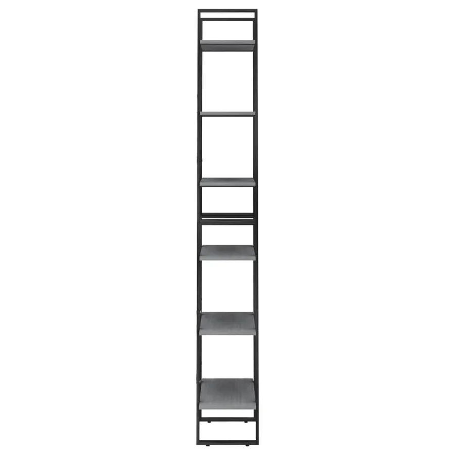 Étagère de rangement Gris 60x30x210 cm Bois de pin massif - 4