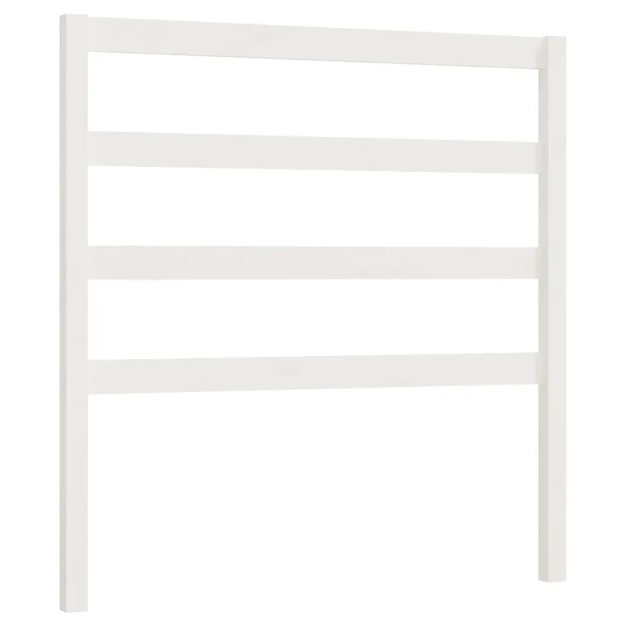 Tête de lit Blanc 95x4x100 cm Bois massif de pin - 2