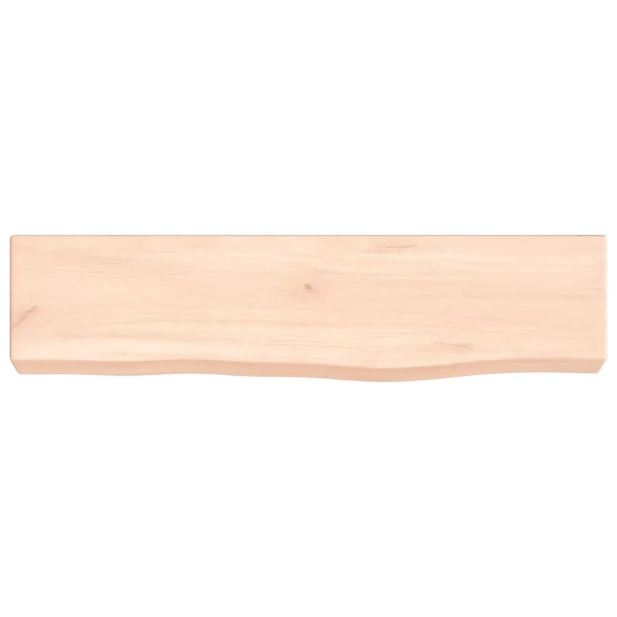 Étagère murale 40x10x4 cm bois de chêne massif non traité - 4