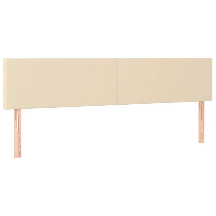 Tête de lit à LED Crème 160x5x78/88 cm Tissu - 4