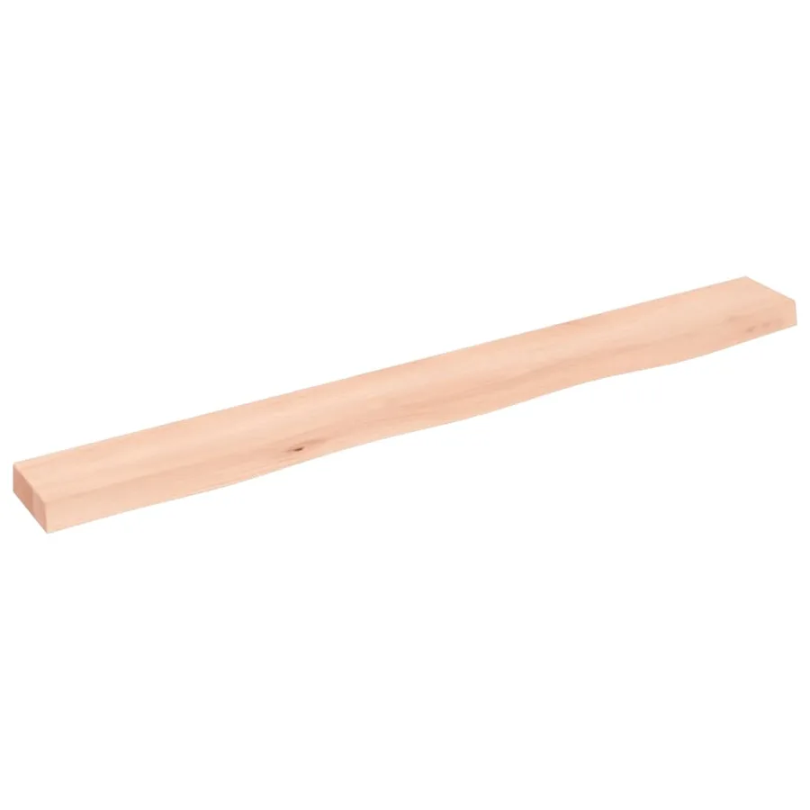Étagère murale 100x10x4 cm bois de chêne massif non traité - 2