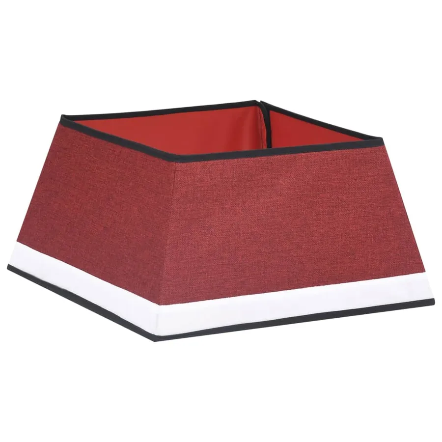 Jupe de sapin de Noël Rouge et blanc 48x48x25 cm - 2