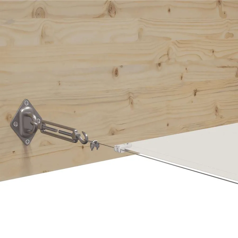 Auvent vertical Blanc 140x800 cm Tissu oxford - 4