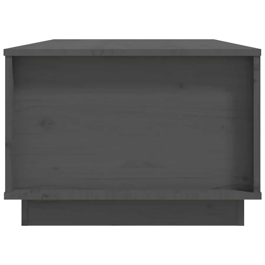 Table basse Gris 100x50x35 cm Bois massif de pin - 7