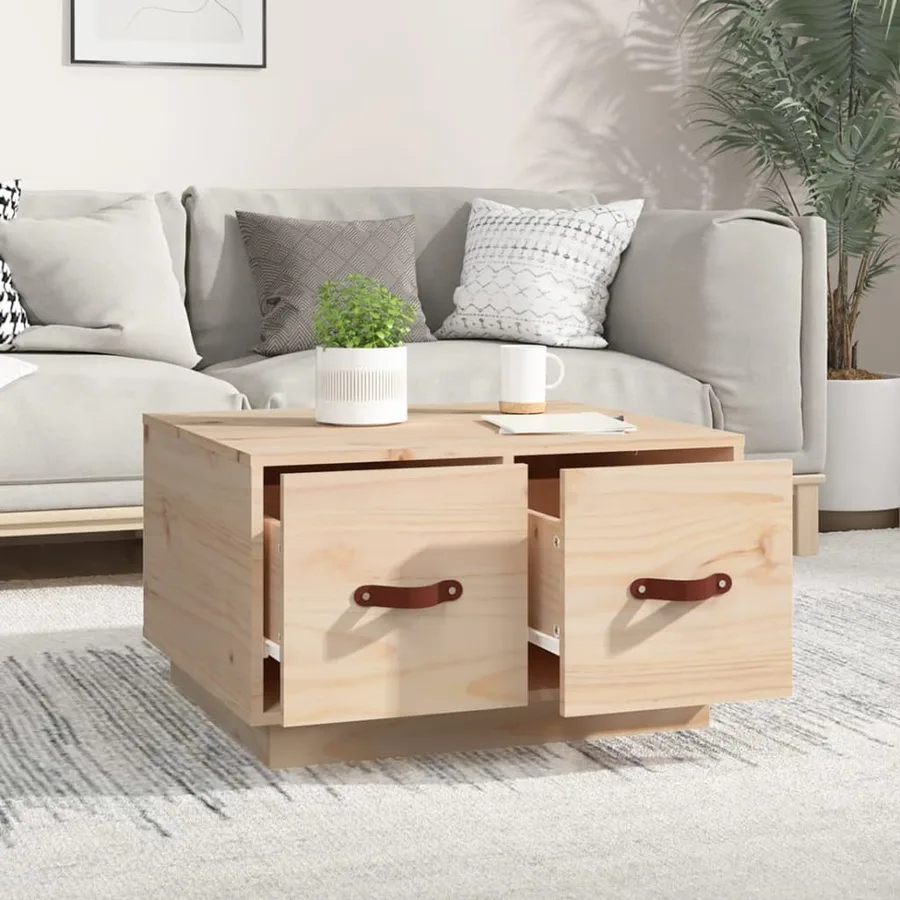 Table basse 60x53x35 cm Bois massif de pin - 3