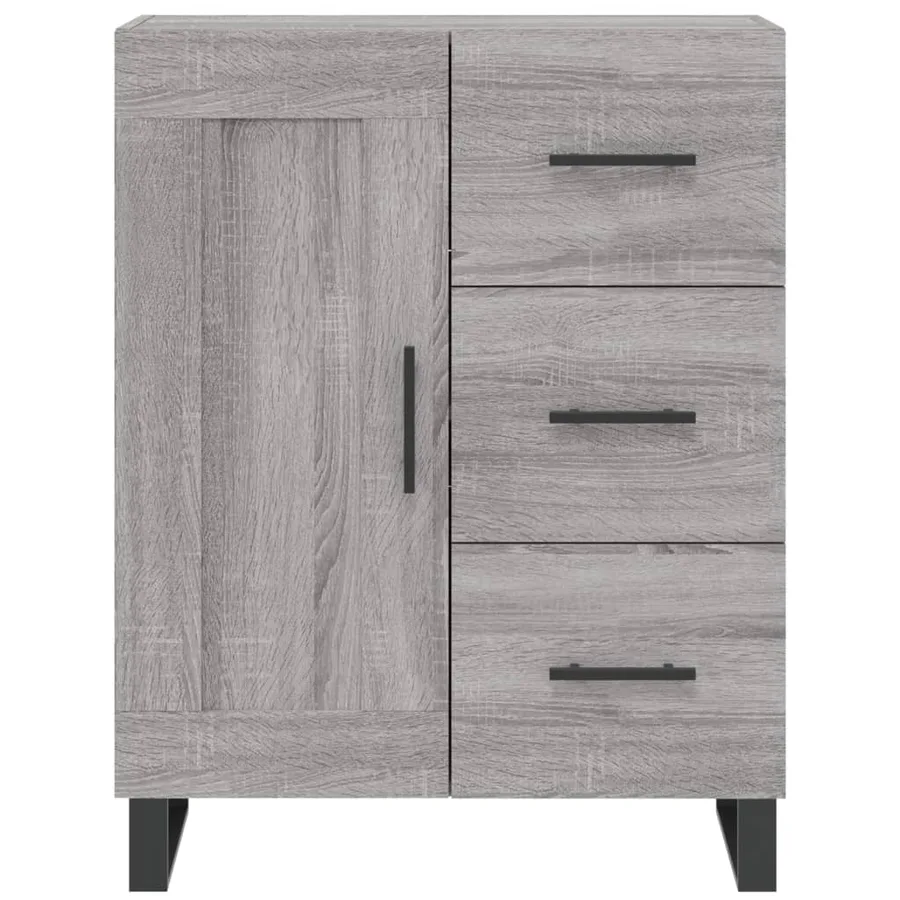 Buffet haut Sonoma gris 69,5x34x180 cm Bois d'ingénierie - 8