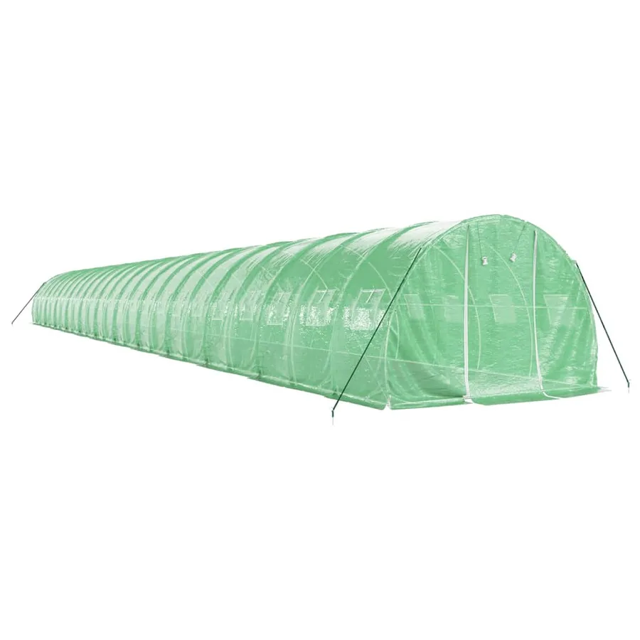 Serre avec cadre en acier vert 72 m² 24x3x2 m - 3