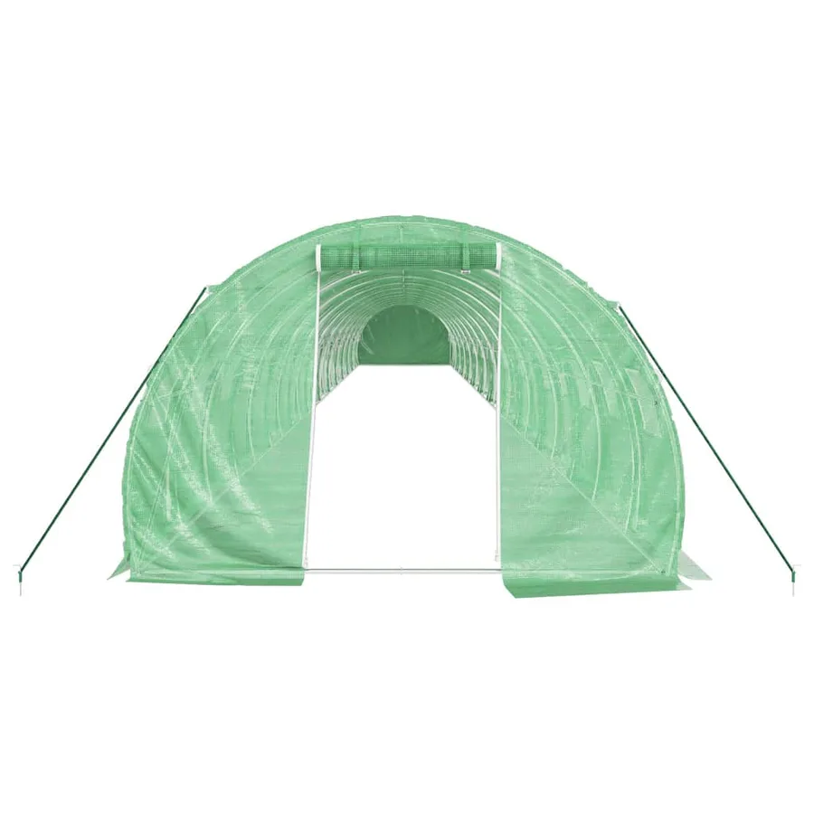 Serre avec cadre en acier vert 72 m² 24x3x2 m - 4