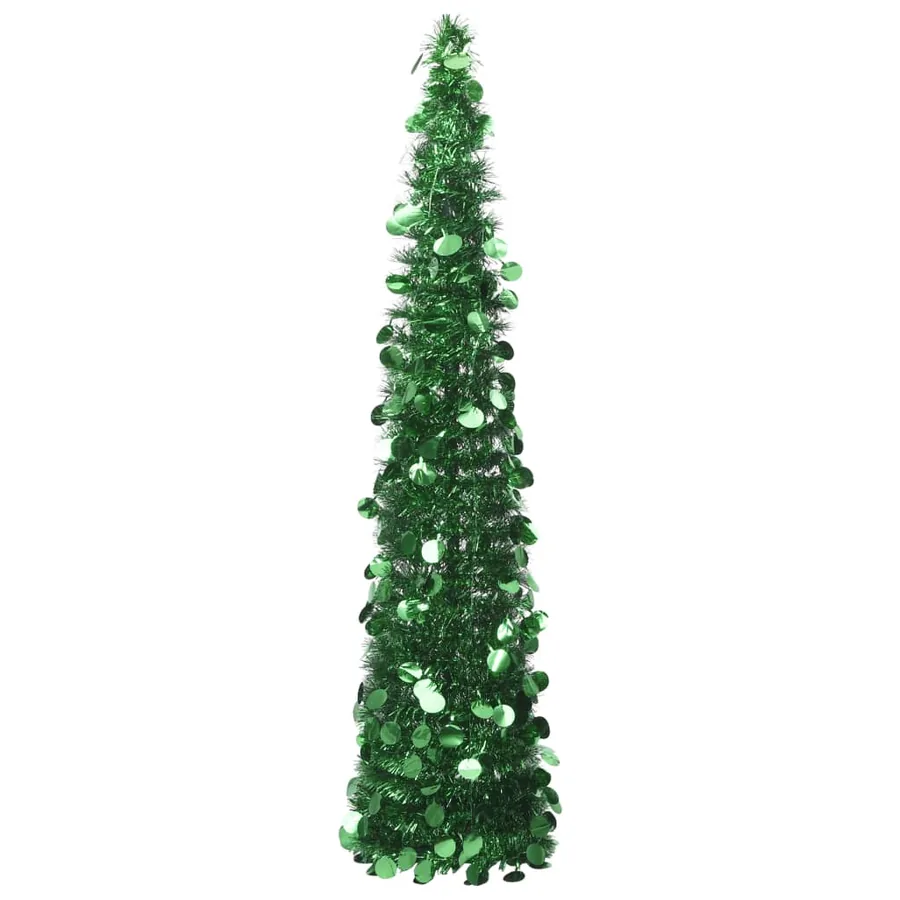 Sapin de Noël artificiel escamotable vert 150 cm PET