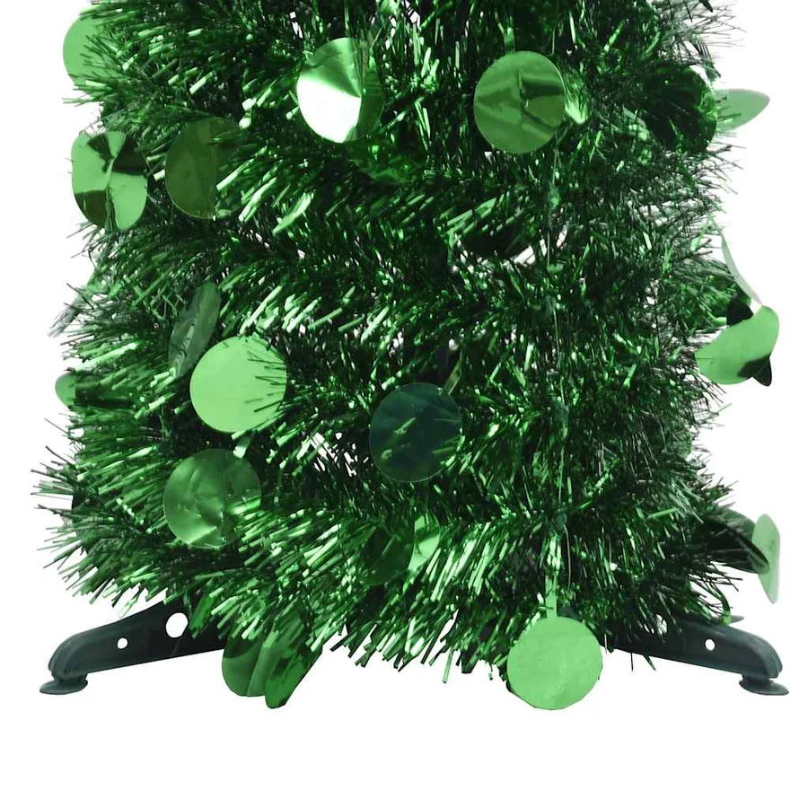 Sapin de Noël artificiel escamotable vert 150 cm PET - 3