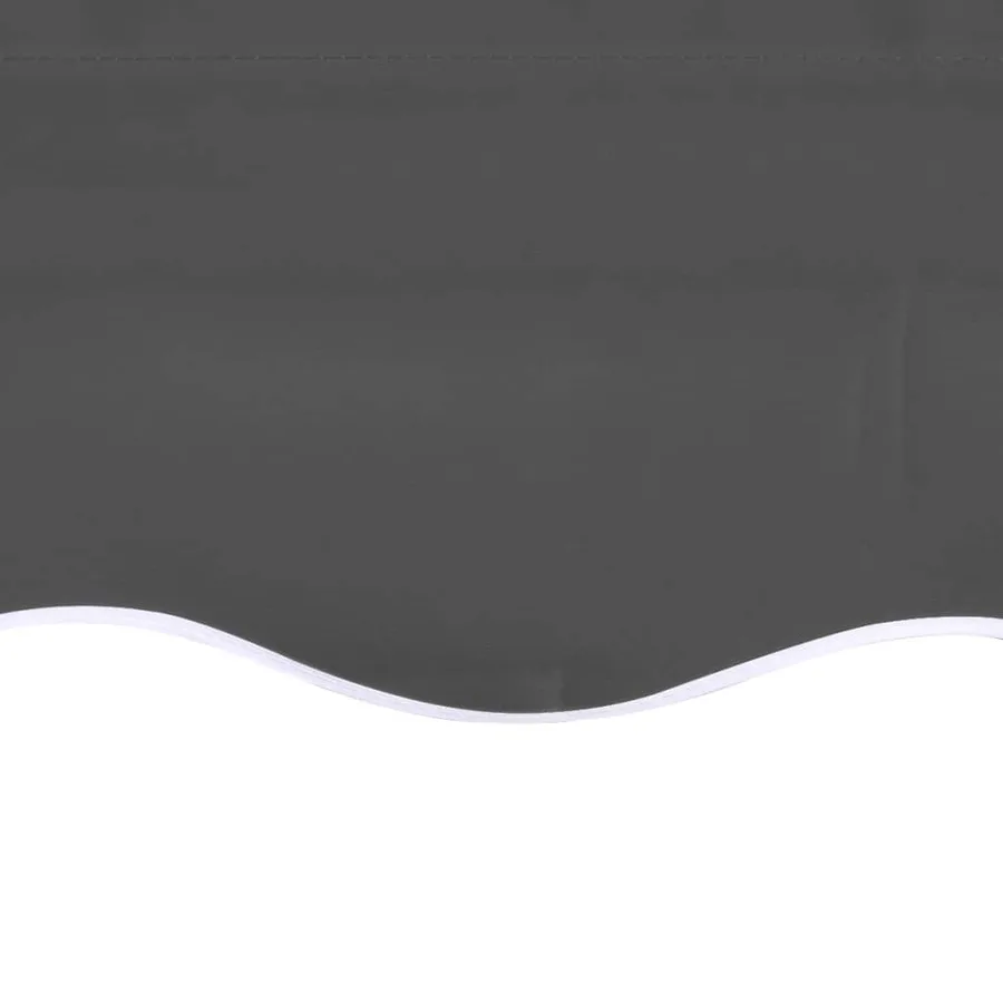 Tissu de remplacement pour auvent Anthracite 5x3,5 m - 5