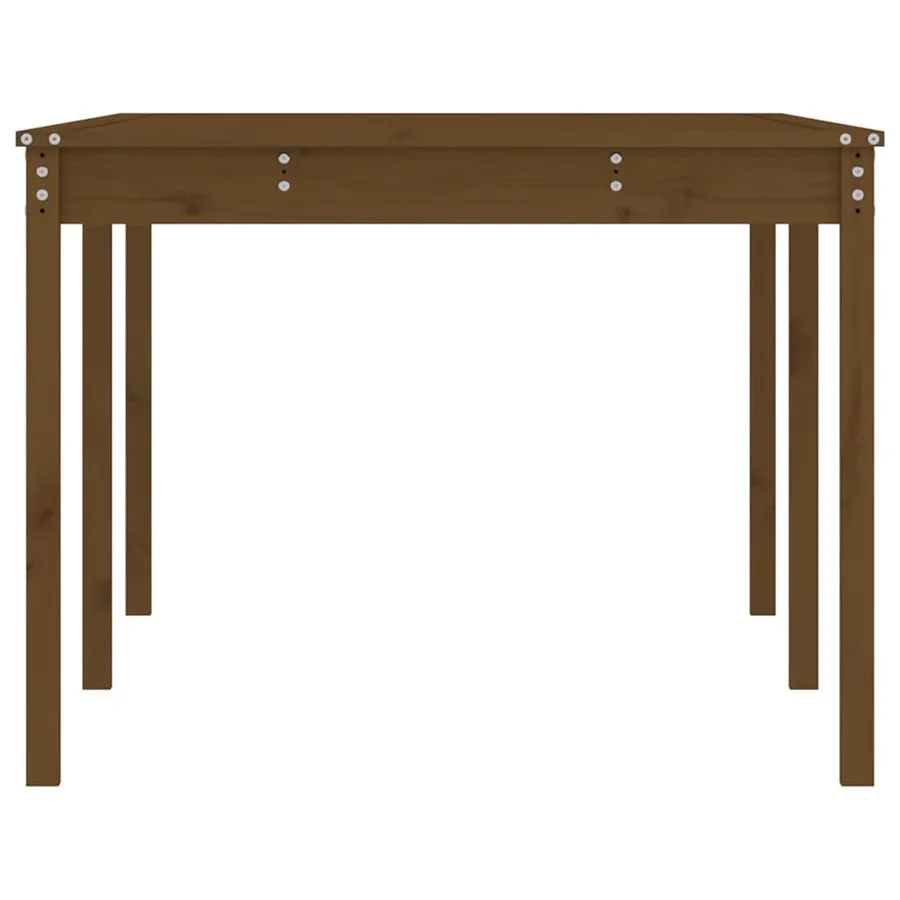 Table de jardin marron miel 203,5x100x76 cm bois massif de pin - 6
