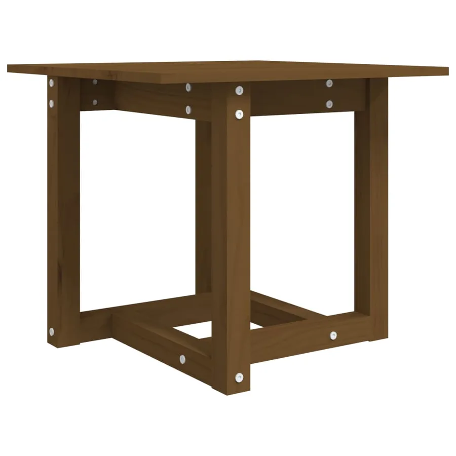 Table basse Marron miel 50x50x45 cm Bois massif de pin - 2