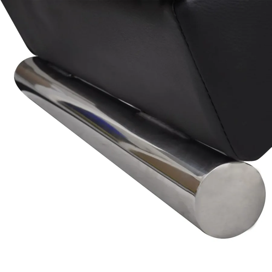 Chaise longue Noir Similicuir - 2
