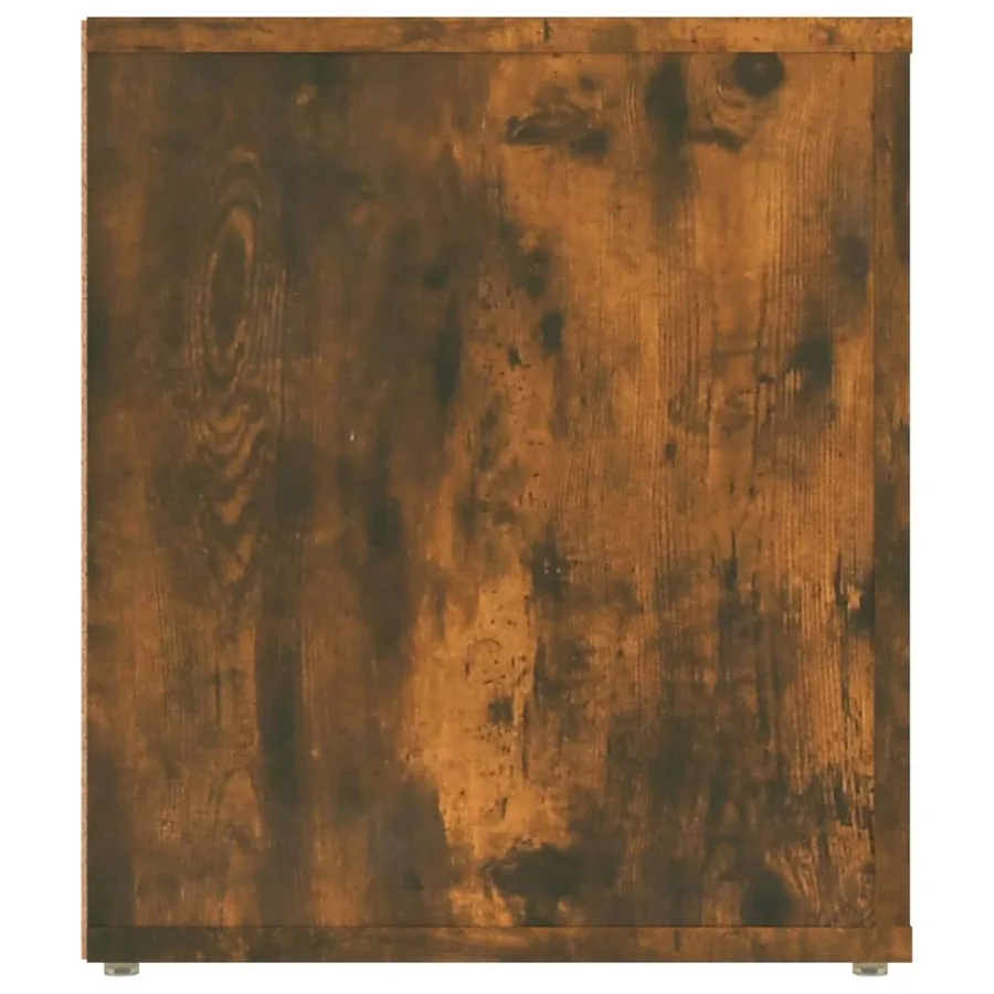 Meuble TV Chêne fumé 100x35x40 cm Bois d'ingénierie - 8