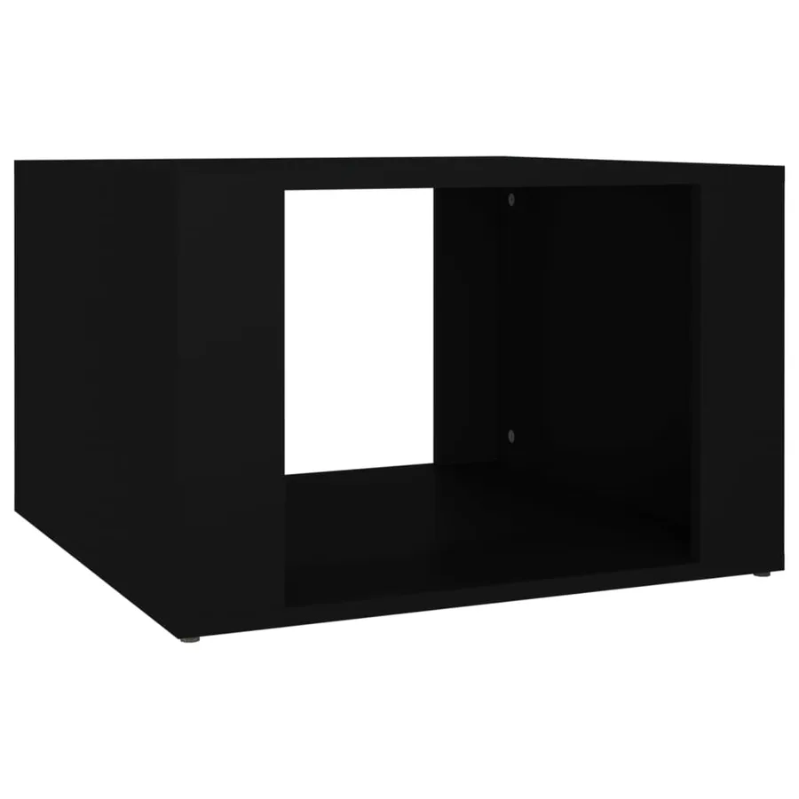 Table de chevet Noir 57x55x36 cm Bois d’ingénierie - 2