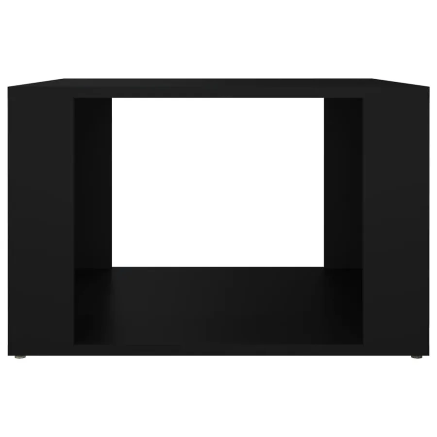 Table de chevet Noir 57x55x36 cm Bois d’ingénierie - 5
