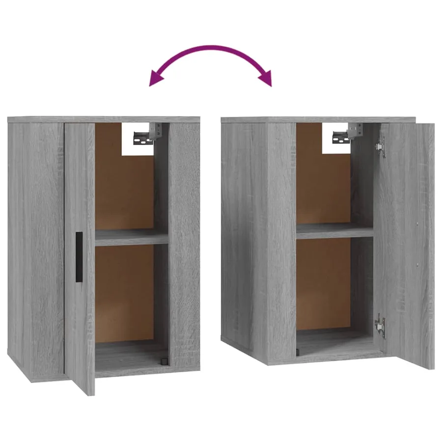 Meubles TV muraux 2 pcs Sonoma gris 40x34,5x60 cm - 10