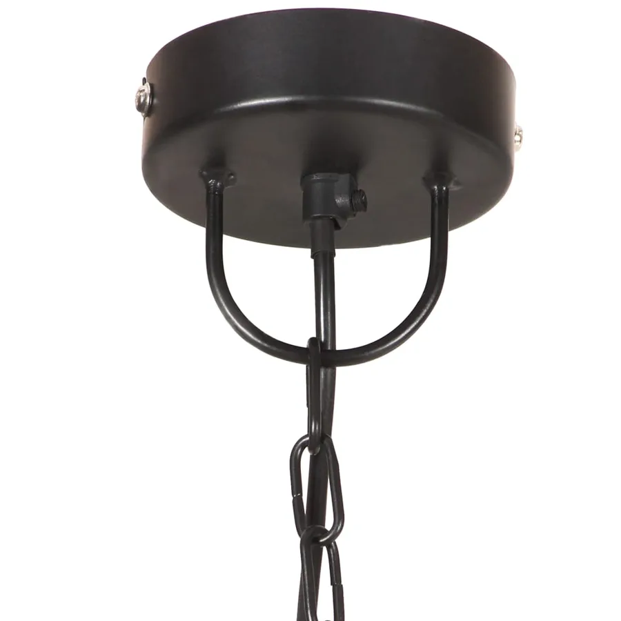 Lampe suspendue industrielle 25 W Noir Rond 32 cm E27 - 6