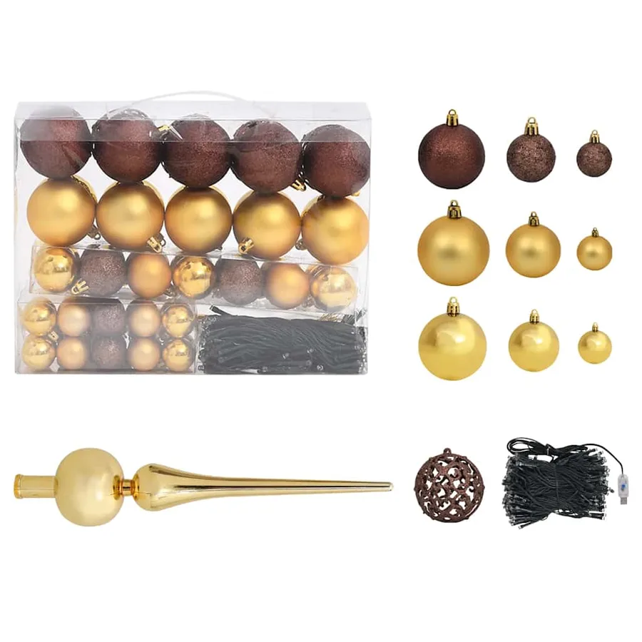 Sapin de Noël artificiel Nordmann avec LED et boules Vert 150cm - 6