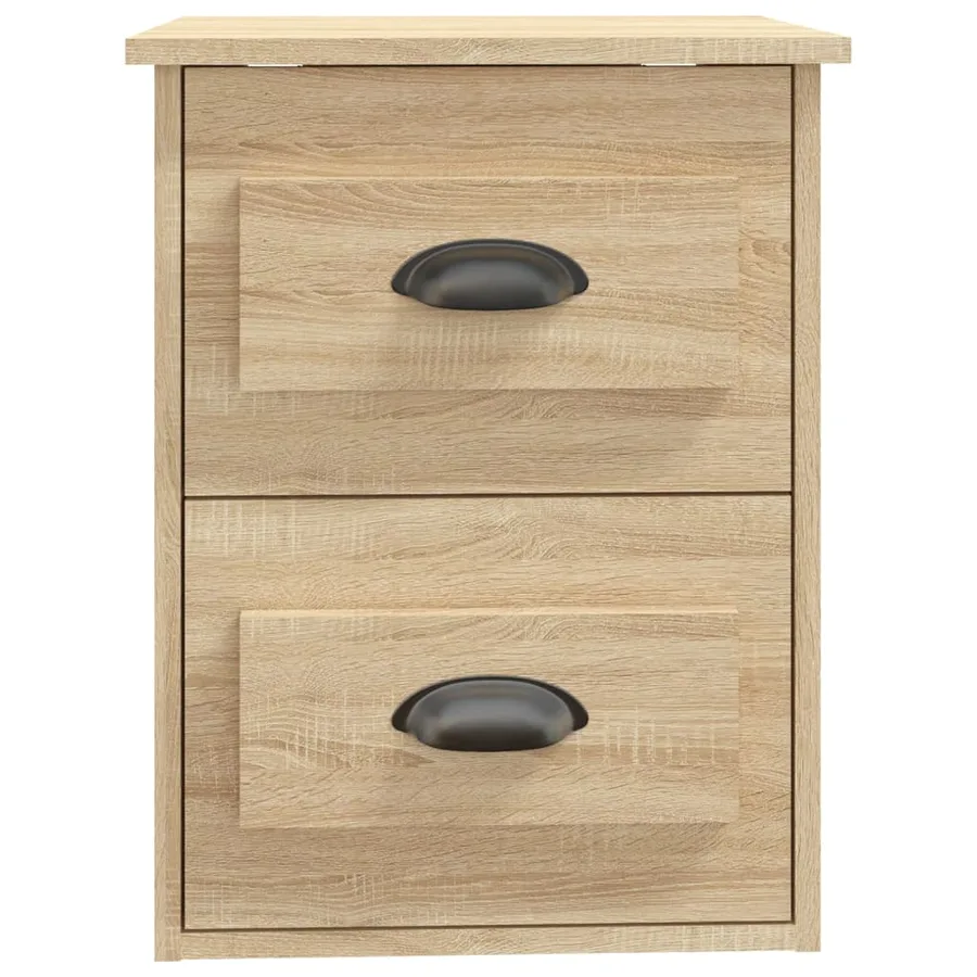 Tables de chevet murales 2 pcs chêne sonoma 41,5x36x53 cm - 9