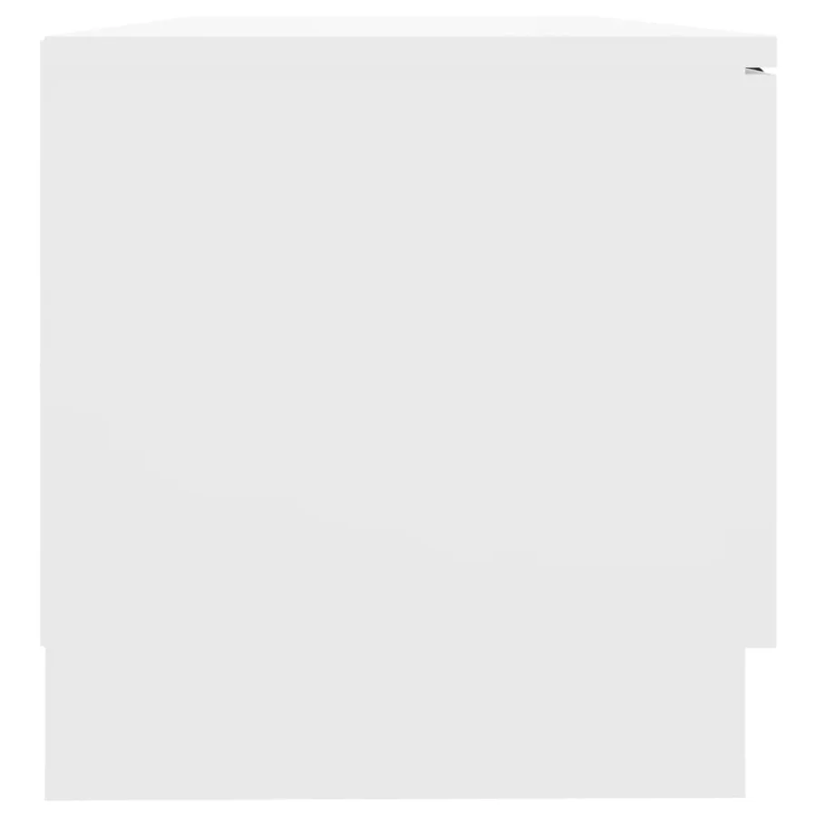 Meuble TV Blanc 80x35x36,5 cm Bois d'ingénierie - 6