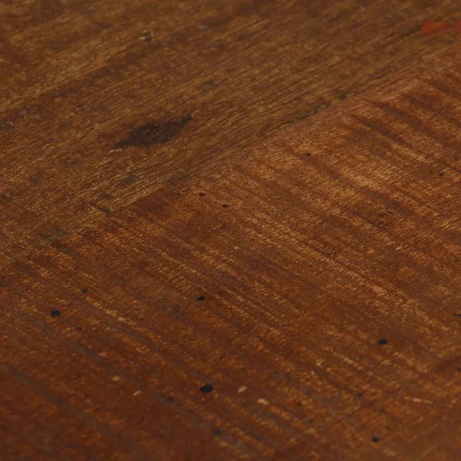 Tabourets de bar lot de 2 bois massif de récupération - 7