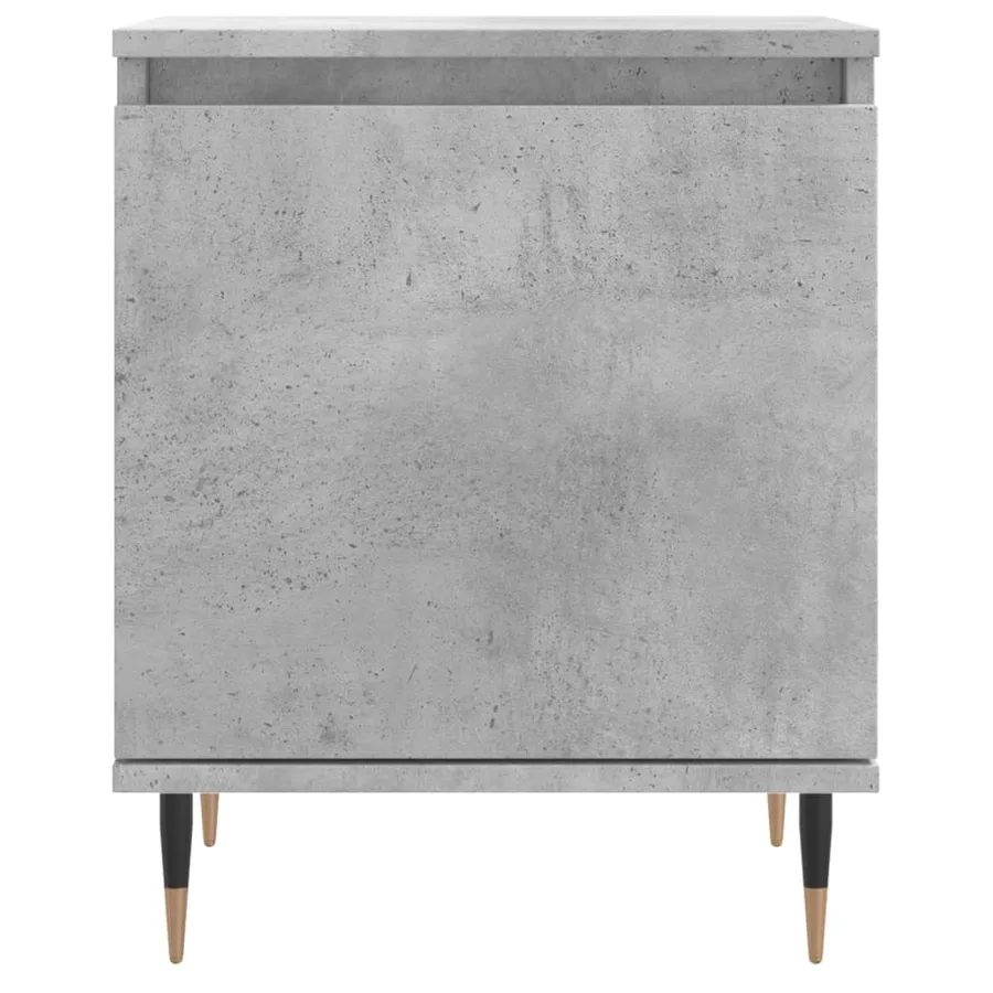 Tables de chevet 2 pcs gris béton 40x30x50 cm bois d'ingénierie - 5