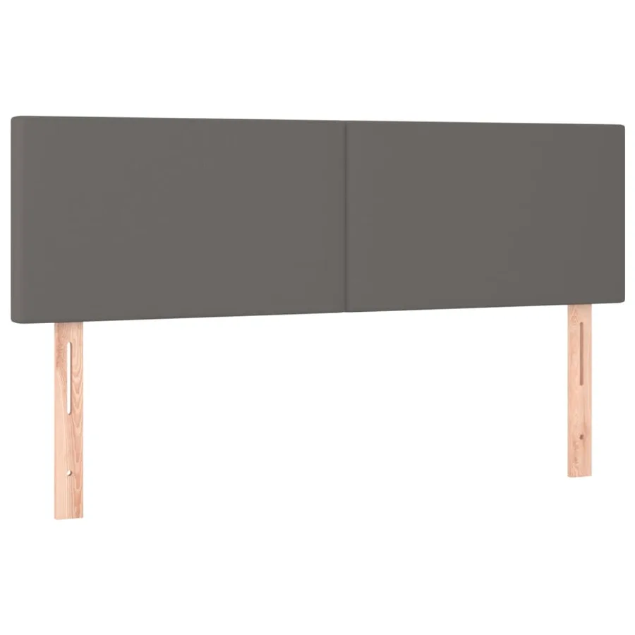 Têtes de lit Gris 144x5x78/88 cm Similicuir - 2