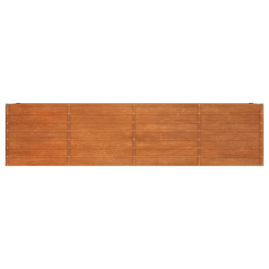Lit surélevé de jardin rouillé 320x40x77 cm acier corten - 4