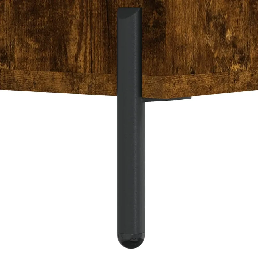 Tables de chevet 2pcs chêne fumé 40x35x47,5cm bois d’ingénierie - 11