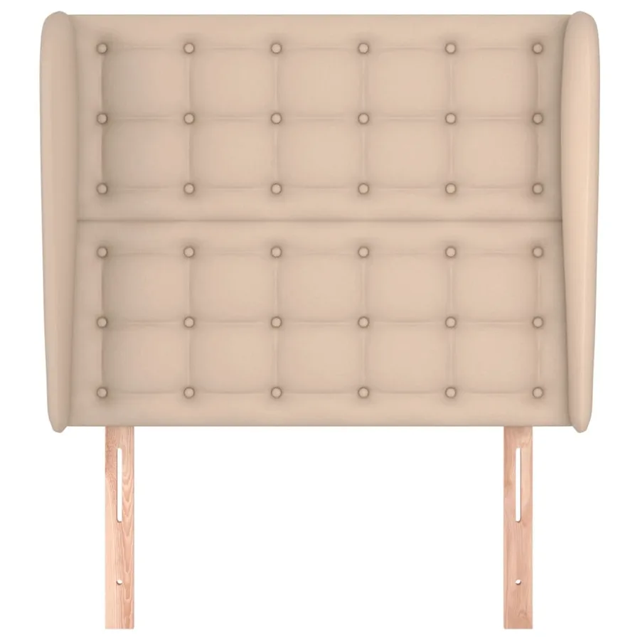 Tête de lit avec oreilles Cappuccino 83x23x118/128cm Similicuir - 3