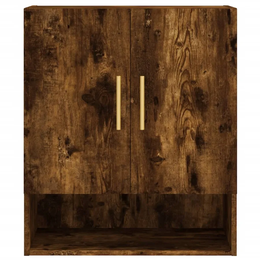 Armoire murale chêne fumé 60x31x70 cm bois d'ingénierie - 5