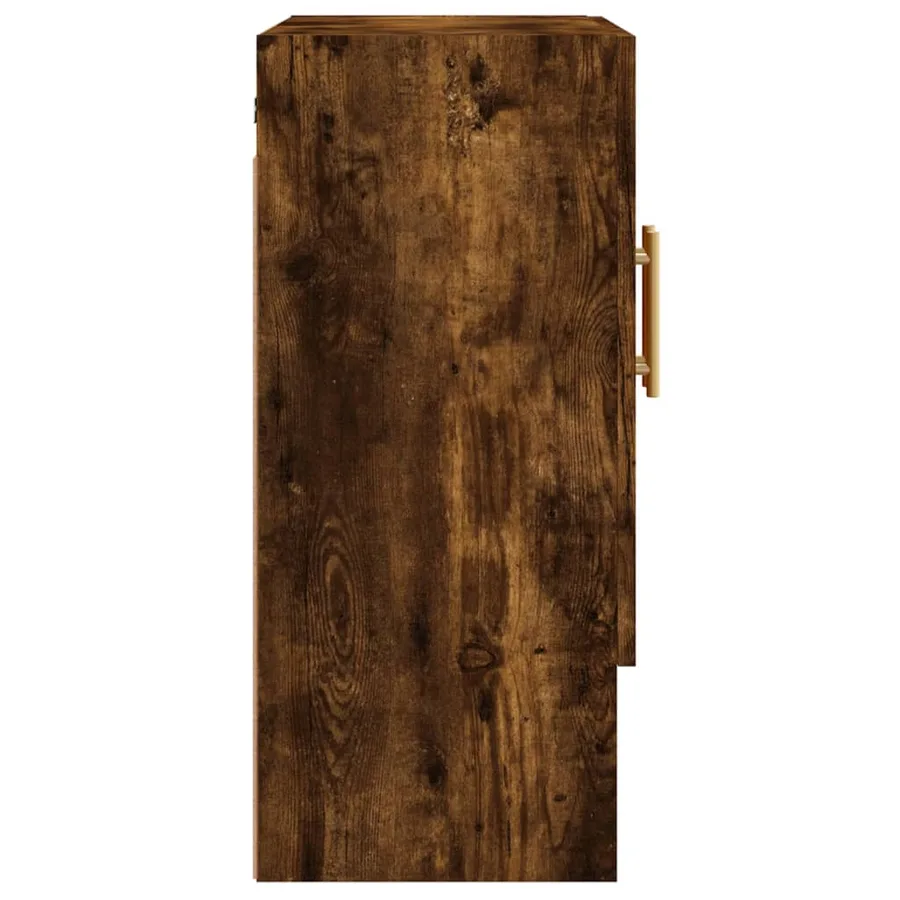 Armoire murale chêne fumé 60x31x70 cm bois d'ingénierie - 7