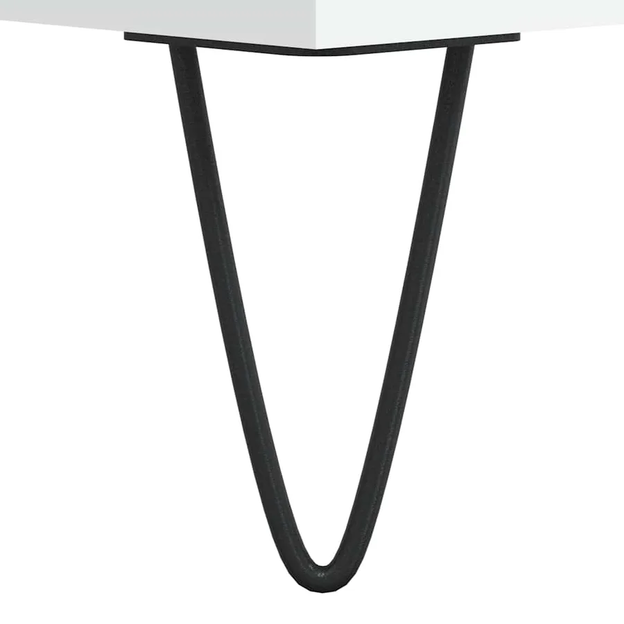 Buffet blanc 40x35x70 cm bois d’ingénierie - 9