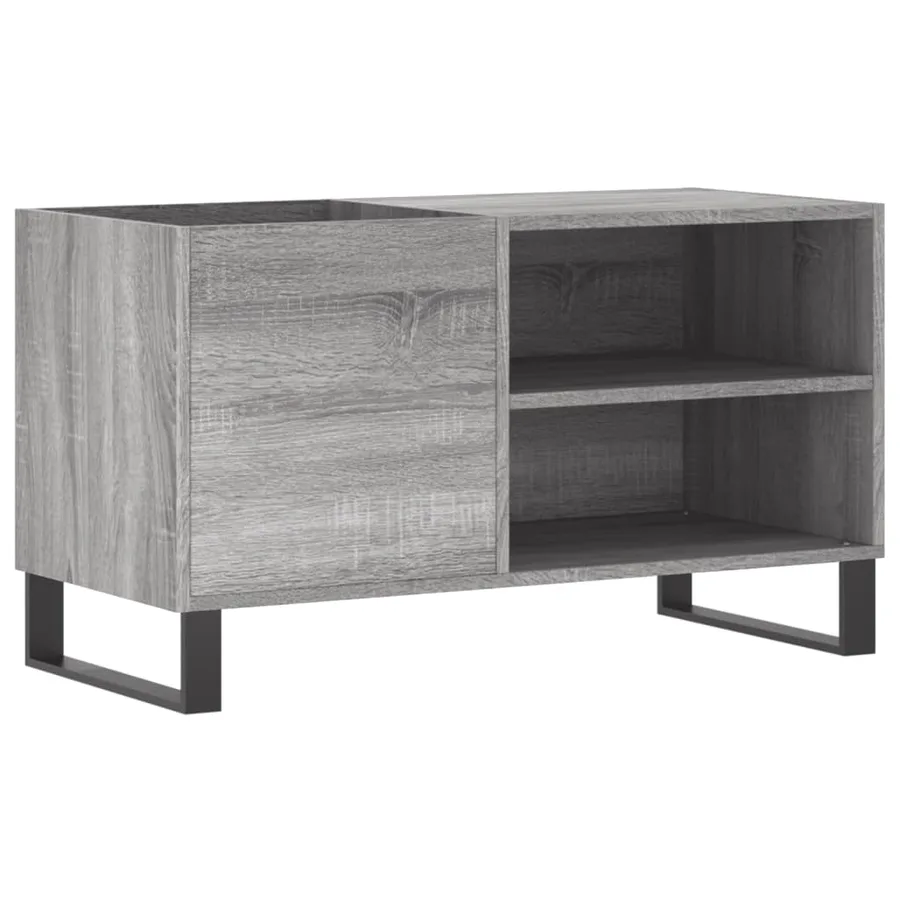 Armoire à disques sonoma gris 85x38x48 cm bois d'ingénierie - 2