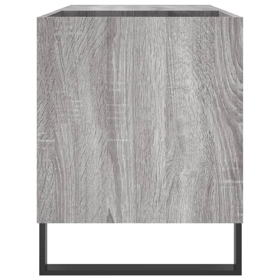 Armoire à disques sonoma gris 85x38x48 cm bois d'ingénierie - 5