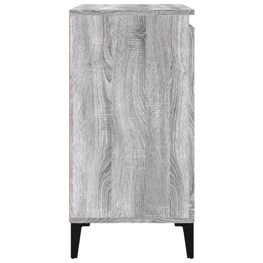 Table de chevet sonoma gris 40x35x70 cm bois d'ingénierie - 7