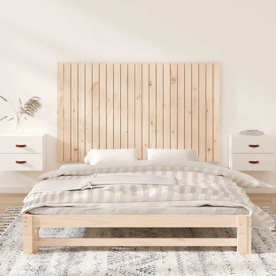 Tête de lit murale 147x3x90 cm Bois massif de pin - 3