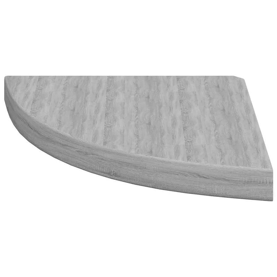 Étagères d'angle murales 4 pcs Gris béton 35x35x3,8 cm MDF - 6