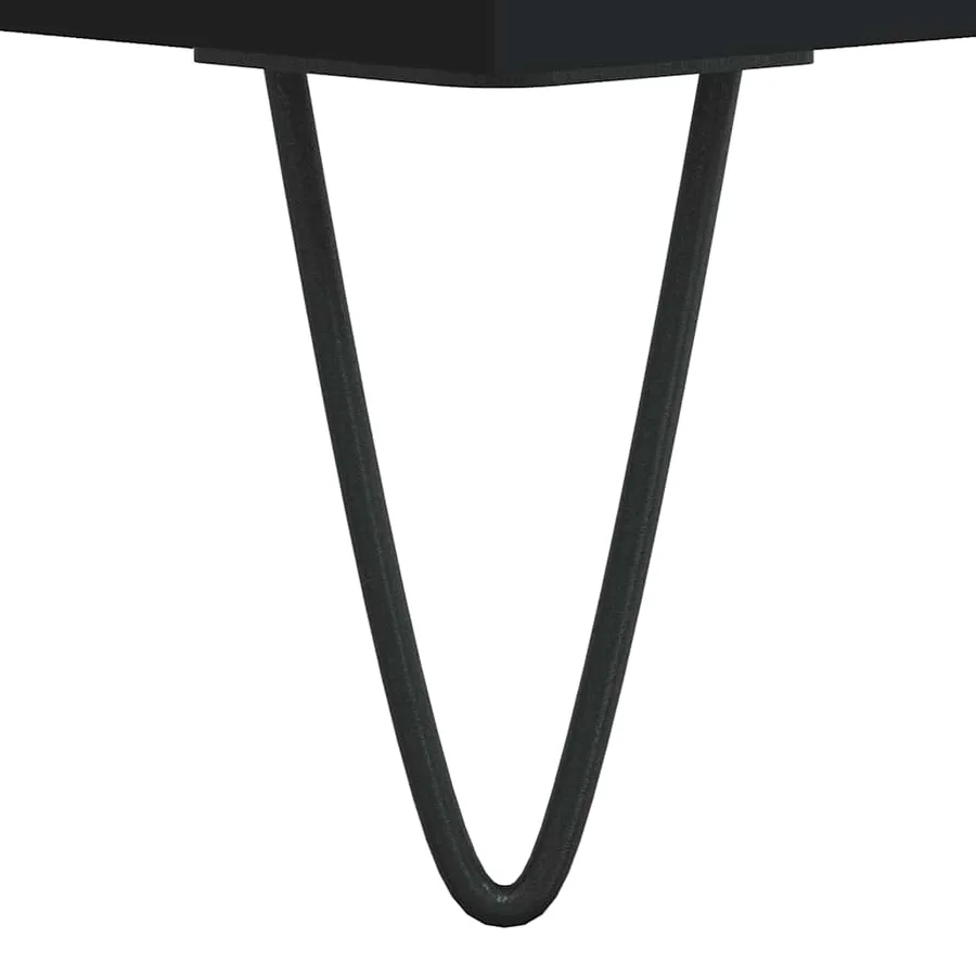 Buffet haut Noir 69,5x34x180 cm Bois d'ingénierie - 12